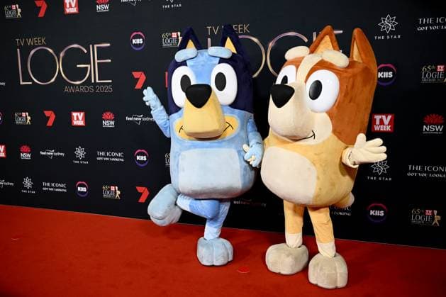LOGIE AWARDS 2025, Bluey and Bingo attend the 65th Television Week Logie Awards red carpet at The Star in Sydney, Sunday, August 3, 2025. ( NO ARCHIVING Sydney New South Wales Australia  Copyright: xBiancaxDexMarchix 20250803152706252351