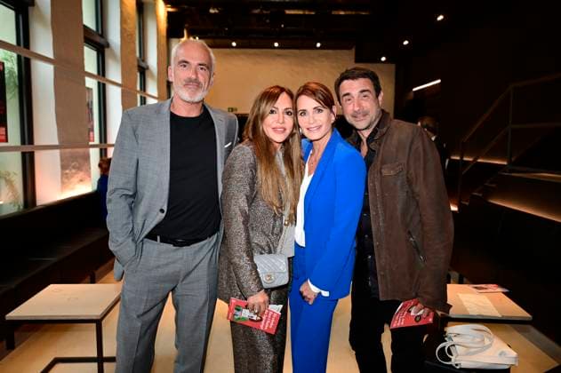 Rene Marchand, Simone Thomalla, Anja Kling und Oliver Haas bei der Premiere des Theaterstücks Vanya in der Komödie am Kurfürstendamm im Neuen Haus des Berliner Ensemble. Berlin, 03.08.2025
