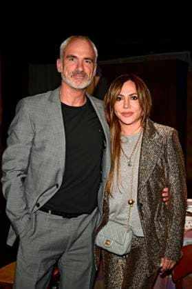 Simone Thomalla mit Partner Rene Marchand bei der Premiere des Theaterstücks Vanya in der Komödie am Kurfürstendamm im Neuen Haus des Berliner Ensemble. Berlin, 03.08.2025