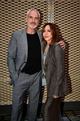 Simone Thomalla mit Partner Rene Marchand bei der Premiere des Theaterstücks Vanya in der Komödie am Kurfürstendamm im Neuen Haus des Berliner Ensemble. Berlin, 03.08.2025