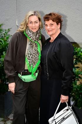 Gesine Cukrowski und Gayle Tufts bei der Premiere des Theaterstücks Vanya in der Komödie am Kurfürstendamm im Neuen Haus des Berliner Ensemble. Berlin, 03.08.2025