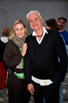 Gesine Cukrowski und Martin Woelffer bei der Premiere des Theaterstücks Vanya in der Komödie am Kurfürstendamm im Neuen Haus des Berliner Ensemble. Berlin, 03.08.2025