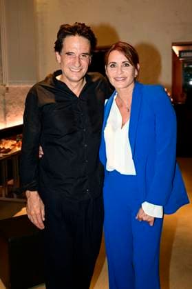Oliver Mommsen und Anja Kling bei der Premiere des Theaterstücks Vanya in der Komödie am Kurfürstendamm im Neuen Haus des Berliner Ensemble. Berlin, 03.08.2025