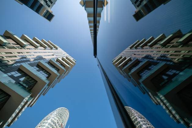 Low-angle view of the Solaria Tower reflected on a glass surface, creating a vertical perspective that emphasizes the buildingÃ¢â‚¬â ¢s height. Milan (Italy), April 05th, 2025 Milan Italy - ZUMAesty 20250405_aac_m169_075 Copyright: xDimitarxHarizanovx