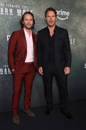 NEW YORK, NY - AUGUST 4: Taylor Kitsch and Chris Pratt at Prime Video s The Terminal List: Dark Wolf New York Premiere at Regal Times Square on August 4, 2025 in New York City. Copyright: xRWx