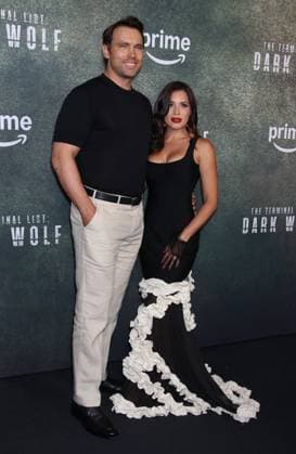 NEW YORK, NY - AUGUST 4: Chris Romrell and Katherine Ro at Prime Video s The Terminal List: Dark Wolf New York Premiere at Regal Times Square on August 4, 2025 in New York City. Copyright: xRWx