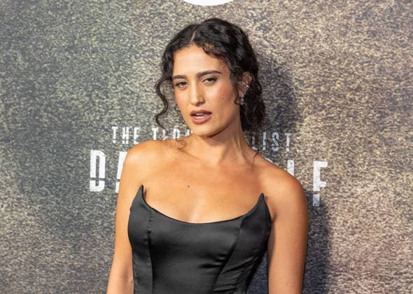 August 4, 2025, Bronx, New York, USA: Shiraz Tzarfati wearing dress by Berta Balilti attends premiere of Amazon Prime Video series The Terminal List: Dark Wolf at Regal Times Square in New York, NY on August 4, 2025 Bronx USA - ZUMAr339 20250804_znp_r339_127 Copyright: xLevxRadinx