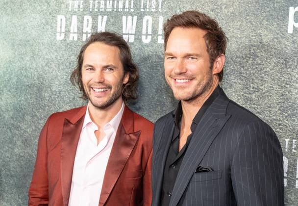 August 4, 2025, Bronx, New York, USA: Taylor Kitsch and Chris Pratt attend premiere of Amazon Prime Video series The Terminal List: Dark Wolf at Regal Times Square in New York, NY on August 4, 2025 Bronx USA - ZUMAr339 20250804_znp_r339_133 Copyright: xLevxRadinx