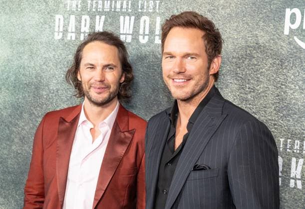 Entertainment Themen der Woche KW32 August 4, 2025, Bronx, New York, USA: Taylor Kitsch and Chris Pratt attend premiere of Amazon Prime Video series The Terminal List: Dark Wolf at Regal Times Square in New York, NY on August 4, 2025 Bronx USA - ZUMAr339 20250804_znp_r339_134 Copyright: xLevxRadinx