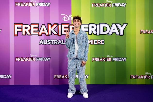 FREAKIER FRIDAY AUSTRALIAN PREMIERE, Ash Hodgkinson poses for a photo during the Australian premiere of Disney™s Freakier Friday at Westfield Bondi Junction in Sydney, Tuesday, August 5, 2025. ( NO ARCHIVING SYDNEY NEW SOUTH WALES AUSTRALIA  Copyright: xSTEVENxMARKHAMx 20250805130487692335