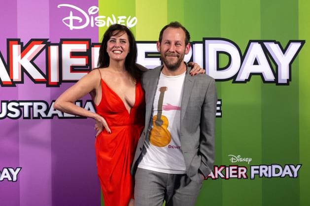 FREAKIER FRIDAY AUSTRALIAN PREMIERE, Ione Skye and Ben Lee pose for a photo during the Australian premiere of Disney™s Freakier Friday at Westfield Bondi Junction in Sydney, Tuesday, August 5, 2025. ( NO ARCHIVING SYDNEY NEW SOUTH WALES AUSTRALIA  Copyright: xSTEVENxMARKHAMx 20250805197392672700