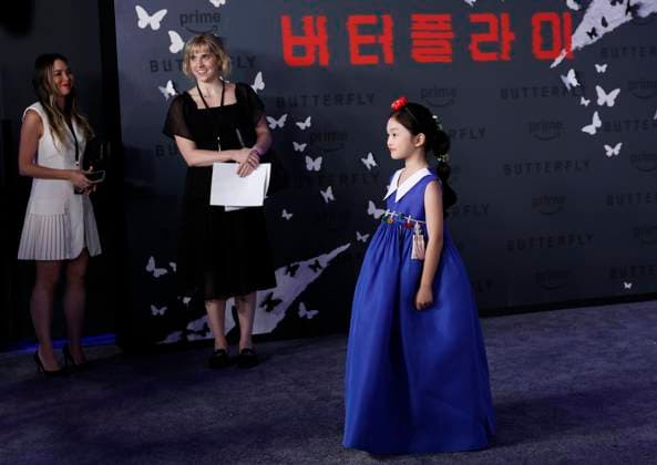 Nayoon Kim arrives on the red carpet for Prime Video s Butterfly New York Premiere at Regal Union Square on Tuesday, August 5, 2025 in New York City.  NYP20250805212 JOHNxANGELILLO