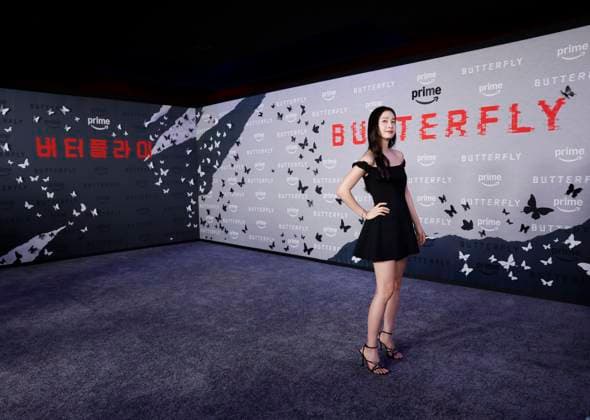 Kim Tae-hee arrives on the red carpet for Prime Video s Butterfly New York Premiere at Regal Union Square on Tuesday, August 5, 2025 in New York City.  NYP20250805231 JOHNxANGELILLO
