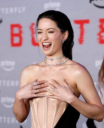 Reina Hardesty arrives on the red carpet for Prime Video s Butterfly New York Premiere at Regal Union Square on Tuesday, August 5, 2025 in New York City.  NYP20250805215 JOHNxANGELILLO