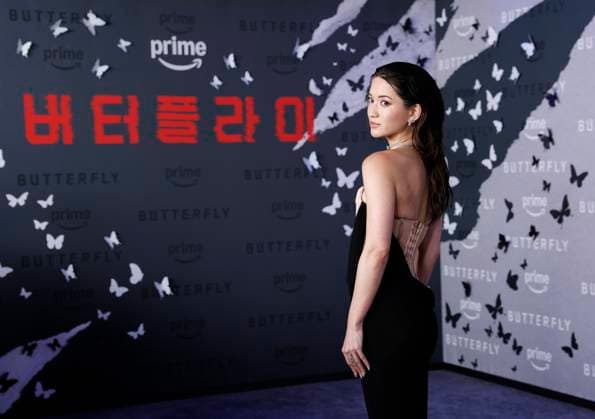 Reina Hardesty arrives on the red carpet for Prime Video s Butterfly New York Premiere at Regal Union Square on Tuesday, August 5, 2025 in New York City.  NYP20250805219 JOHNxANGELILLO