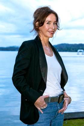 Katharina Müller-Elmau bei der Premiere von zwei neuen Folgen der ARD-Vorabendserie Hubert ohne Staller auf dem Open Air Starnberg 2025 im Open Air Kino im Seebad. Starnberg, 05.08.2025