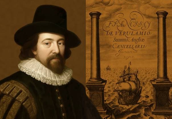 Porträt von Sir Francis Bacon, Baron Baco of Verulam, 1561 1626, englischer Jurist, Staatsmann, Essayist, Historiker, intellektueller Reformer, Philosoph und Wissenschaftler, Titel von Novum organum scientiarum, einem philosophischen Werk von ihm Portrait of Sir Francis Bacon, Baron Baco of Verulam, 1561 - 1626, English lawyer, statesman, essayist, historian, intellectual reformer, philosopher and scientist, title of Novum organum scientiarum, a philosophical work by him Copyright: imageBROKER Heinz-DieterxFalkens ibxhfa14543159.jpg