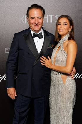 Andy Garcia, Eva Longoria - Première édition du gala de charité KNIGHTS of CHARITY, Eternal 33 Birthday qui s’est déroulée au Carlton, lors du 76ème Festival International du Film de Cannes, le 24 mai 2023. De nombreuses personnalités ont répondu présentes à cet événement soutenu par la Maison Chopard, partenaire majeur de la soirée. Entre autres, E. Longoria, L. DiCaprio, A. Nunes, O.Stone a qui un prix a été remis au cours de la soirée, R. Thicke ou encore B. George qui ont offert chacun une performance musicale remarquée. Animé par A. Garcia, le dîner de charité était en faveur de 4 causes philanthropiques : - Global Gift Foundation - Fondation du Prince Albert II de Monaco - Novak Djokovic Foundation - Hilandar 4 Humanity Une vente au  Copyright: xAgencex xBestimagexAgencex xBestimagex