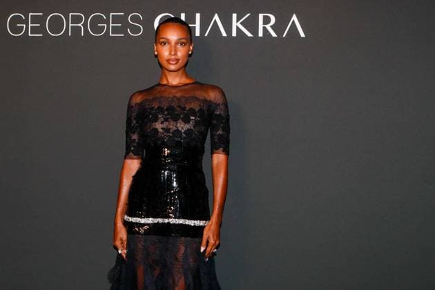 Jasmine Tookes au photocall du défilé Georges Chakra collection Haute Couture Automne Hiver 2023 24 lors de la Fashion Week de Paris (PFW), à l hôtel The Westin Paris Vendôme à Paris, France, le 4 juillet 2023. Christophe Clovis Bestimage Photocall of the Georges Chakra Haute Couture Fall Winter 2023 24 collection fashion show during Paris Fashion Week (PFW), at The Westin Paris Vendome hotel in Paris, France, on July 4, 2023. Paris France Copyright: xChristophexClovisx xBestimagexChristophexClovisx xBestimagex