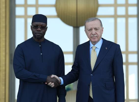 News Themen der Woche KW32 Turkish President Erdogan welcomes Senegalese PM Sonko with official ceremony in Ankara CANKARA, TURKIYE - AUGUST 7: (----EDITORIAL USE ONLY - MANDATORY CREDIT - TURKISH PRESIDENCY MUSTAFA KAMACI HANDOUT - NO MARKETING NO ADVERTISING CAMPAIGNS - DISTRIBUTED AS A SERVICE TO CLIENTS----) Turkish President Recep Tayyip Erdogan welcomes Senegalese Prime Minister Ousmane Sonko with an official ceremony at Presidential Complex during his visit to Ankara, Turkiye on August 07, 2025. Turkish Presidency Mustafa Kamaci Anadolu Ankara Turkey. Editorial use only. Please get in touch for any other usage.  Copyright: x2025xAnadoluxTurkishxPresidency MustafaxKamacix