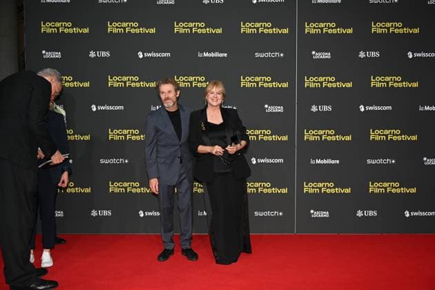 Locarno,Swiss Locarno Film Festival 2025 Photocall red carpet In the photo:Willem Dafoe,Emma Suarèz cast film The Birthday Party  Copyright: xNickxZonnax xipa-agency.netx xNickxZonnax IPA_Agency_IPA61891710