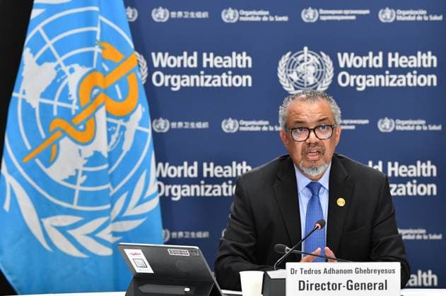 News Themen der Woche KW32 (250808) -- GENEVA, Aug. 8, 2025 -- Head of the World Health Organization (WHO) Tedros Adhanom Ghebreyesus speaks during a press briefing in Geneva, Switzerland, Aug. 7, 2025. Tedros said Thursday that the desperation in Gaza has led to a breakdown of law and order, calling for humanitarian corridors to evacuate people in need of urgent medical care outside Gaza. ) SWITZERLAND-GENEVA-WHO-PRESS BRIEFING-GAZA LianxYi 