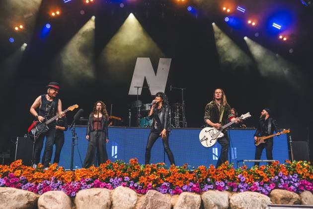 Nena live at SmukFest 2025 Skanderborg, Denmark. 07th, August 2025. The German singer Nena performs a live concert during the Danish music festival SmukFest 2025 in Skanderborg. Denmark, Skanderborg  Copyright: xGonzalesxPhoto RolfxMeldgaardx