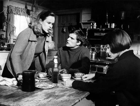 March 6, 2024, USA: Sandy Dennis, Keir Dullea, Anne Heywood, on-set of the film, The Fox , Warner Bros.-Seven Arts, Claridge Pictures, 1967 USA - ZUMAg145 20240306_zap_g145_021 Copyright: xJTxVintagex