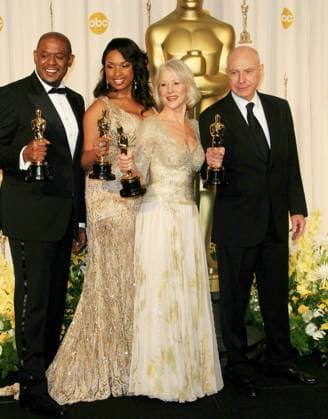 OSCAR PR NP Feb. 25, 2007 - K51914NP.THE 79 ACADEMY AWARDS OSCARS (PRESS ROOM) HELD AT THE KODAK THEATRE, HOLLYWOOD, CA 02-25-2007. NINA PROMMER- 2007.FOREST WHITAKER, JENNIFER HUDSON, HELEN MIRREN, ALAN ARKIN Copyright: xNinaxPrommerx