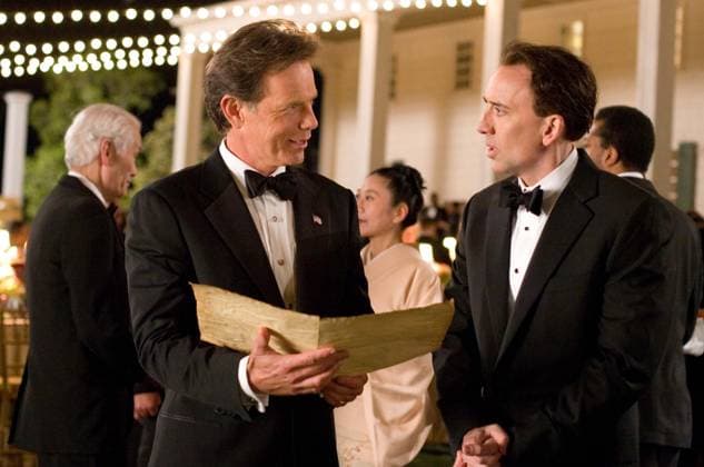 NATIONAL TREASURE ES Nov. 28, 2007 - BRUCE GREENWOOD WITH NICOLAS CAGE. NATIONAL TREASURE: THE BOOK OF SECRETS .SUPPLIED BY ES- K55920ES.TV-FILM STILL Copyright: xEsx