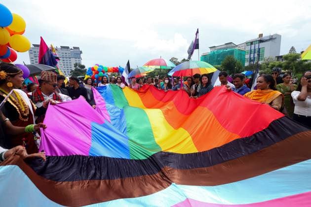 News Themen der Woche KW32 Nepali LGBTIQ+ Minorities Parade In Kathmandu Commemorating Deceased Colleagues On Gai Jatra Nepali sexual minorities, the LGBTIQ+ community, take part in a parade in Kathmandu, Nepal, on August 10, 2025, commemorating those who died in the previous year. Kathmandu Bagmati Nepal  Copyright: xSubaasxShresthax originalFilename: shrestha-nepalilg250810_npYjj.jpg