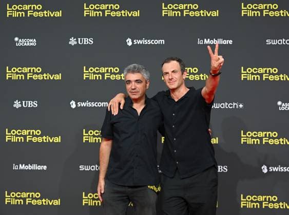 Entertainment Themen der Woche KW32 Locarno,Swiss Locarno Film Festival 2025 red carpet photocall In the photo:Rodrigo Areias,Aron Brookner directors  Copyright: xNickxZonnax xipa-agency.netx xNickxZonnax IPA_Agency_IPA62103996