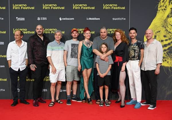 Entertainment Themen der Woche KW32 Locarno,Swiss Locarno Film Festival 2025 red carpet photocall In the photo:Radu Jude director and cast film Dracula CI  Copyright: xNickxZonnax xipa-agency.netx xNickxZonnax IPA_Agency_IPA62104034