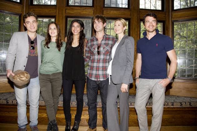 Gossip Girl - Photocall September 23, 2010 - Hollywood, California, U.S. - Actor Ed Westwick, Leighton Meester, Jessica Szohr, Chace Crawford, Kelly Rutherford, and Matthew Settle of the T.V. Series Gossip Girl in New York City, NY on September 23, 2010 Copyright: xArmandoxGallox