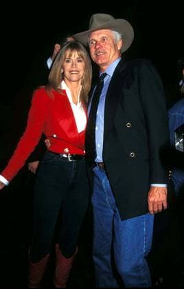 TED TURNER TONE Jan. 1, 2011 - TEDTURNERRETRO.05 22 1996.SECOND GREAT PARTY TO SAVE LAST GREAT PLACES.TED TURNER_JANE FONDA. KELLY JORDAN Copyright: xKellyxJordanx