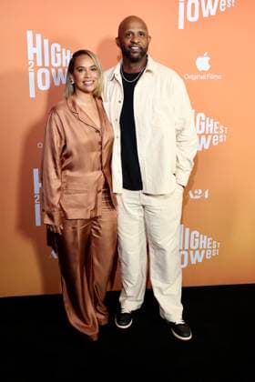 NEW YORK, NY - AUGUST 11: Mary Floyd and CC Sabathia at the Highest 2 Lowest Premiere at Brooklyn Academy of Music on August 11, 2025 in New York City. Copyright: xWalikxGoshornx