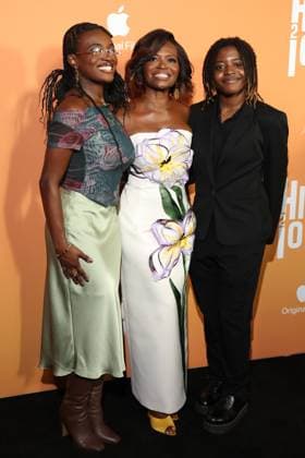 NEW YORK, NY - AUGUST 11: Celia Rose Gooding, LaChanze and Zaya LaChanze Gooding at the Highest 2 Lowest Premiere at Brooklyn Academy of Music on August 11, 2025 in New York City. Copyright: xWalikxGoshornx
