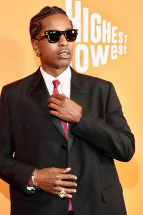 NEW YORK, NY - AUGUST 11: A$AP Rocky at the Highest 2 Lowest Premiere at Brooklyn Academy of Music on August 11, 2025 in New York City. Copyright: xWalikxGoshornx