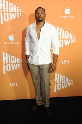 NEW YORK, NY - AUGUST 11: Malcolm Mays at the Highest 2 Lowest Premiere at Brooklyn Academy of Music on August 11, 2025 in New York City. Copyright: xWalikxGoshornx