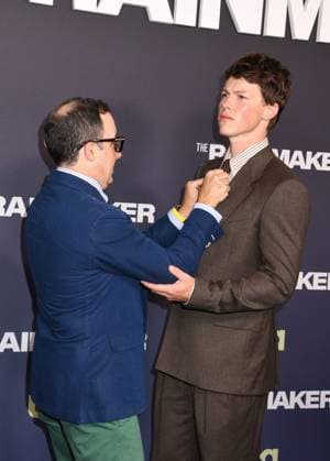 NEW YORK, NY- AUGUST 11: P.J. Byrne and Milo Callaghan at the NY premiere of The Rainmaker at GH On The Park on August 11, 2025 in New York City. Copyright: xMediaPunchx