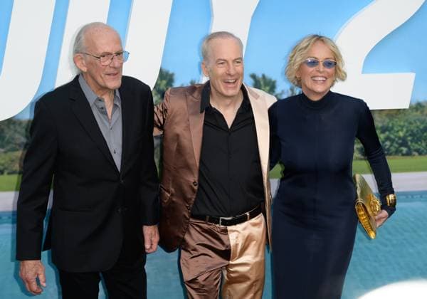 Premiere of Nobody 2 in Los Angeles LOS ANGELES, USA August 11, 2025 Christopher Lloyd, Bob Odenkirk Sharon Stone at the premiere for Nobody 2 at the TCL Chinese Theatre Picture Paul Smith Featureflash 447705 2025 08 11 CA Los Angeles United States  Copyright: xPaulxSmithx xFeaturesxFlashx xStarfacex STAR_447705_005