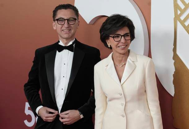 February 28, 2025, Paris, Ille De France, FRENCH: RACHIDA DATI and MAXIME SAADA arrives at the 50h Cesar Film Awards Ceremony at L Olympia on February 28 2025 in Paris, France Paris FRENCH - ZUMAl193 20250228_zsp_l193_659 Copyright: xLaurentxLairysx