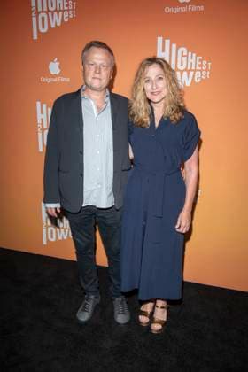 August 11, 2025, New York, United States: (L-R) Will Cotton and Edie Falco attend the Highest 2 Lowest New York Premiere at Brooklyn Academy of Music. New York United States - ZUMAs197 20250811_aaa_s197_175 Copyright: xRonxAdarx
