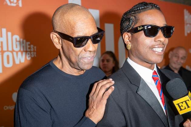 August 11, 2025, New York, United States: (L-R) Denzel Washington and A Rocky attend the Highest 2 Lowest New York Premiere at Brooklyn Academy of Music. New York United States - ZUMAs197 20250811_aaa_s197_263 Copyright: xRonxAdarx