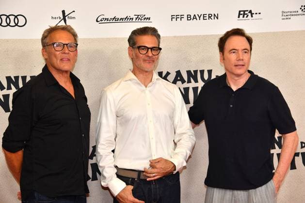 Christian Tramitz, Rick Kavanian und Michael Bully Herbig bei der öDas Kanu des Manitu Film Premiere am 12.08.2025 in Muenchen öDas Kanu des Manitu Filmpremiere in Muenchen