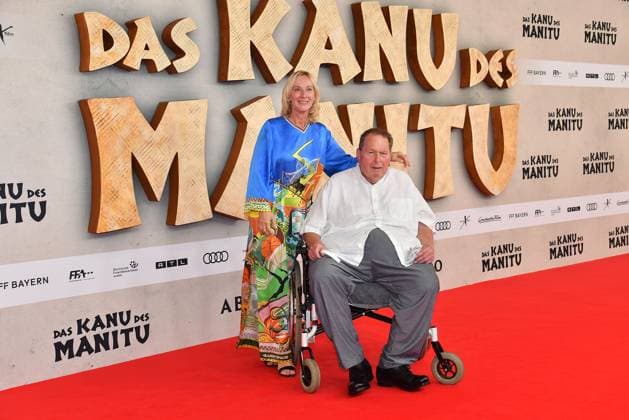 Simone Fischer und Ottfried Fischer bei der öDas Kanu des Manitu Film Premiere am 12.08.2025 in Muenchen öDas Kanu des Manitu Filmpremiere in Muenchen