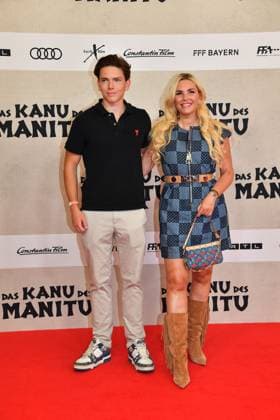 Maximilian Geissel und Alessandra Geissel bei der öDas Kanu des Manitu Film Premiere am 12.08.2025 in Muenchen öDas Kanu des Manitu Filmpremiere in Muenchen