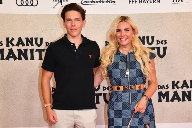 Maximilian Geissel und Alessandra Geissel bei der öDas Kanu des Manitu Film Premiere am 12.08.2025 in Muenchen öDas Kanu des Manitu Filmpremiere in Muenchen