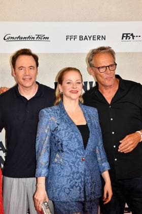 Michael Bully Herbig, Jasmin Schwiers und Christian Tramitz bei der öDas Kanu des Manitu Film Premiere am 12.08.2025 in Muenchen öDas Kanu des Manitu Filmpremiere in Muenchen