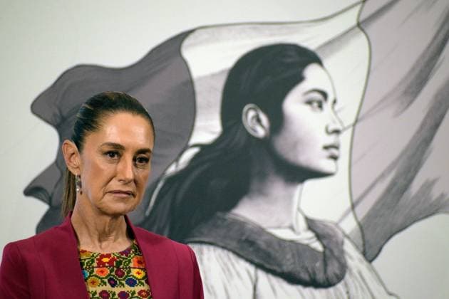 Mexico™s President Claudia Sheinbaum Holds Briefing Mexican President Claudia Sheinbaum Pardo speaks during the security report at a briefing conference at National Palace. on August 12, 2025 in Mexico City, Mexico. Mexico City CDMX Mexico Copyright: xLuisxBarronx